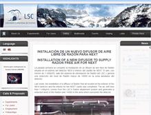 Tablet Screenshot of lsc-canfranc.es